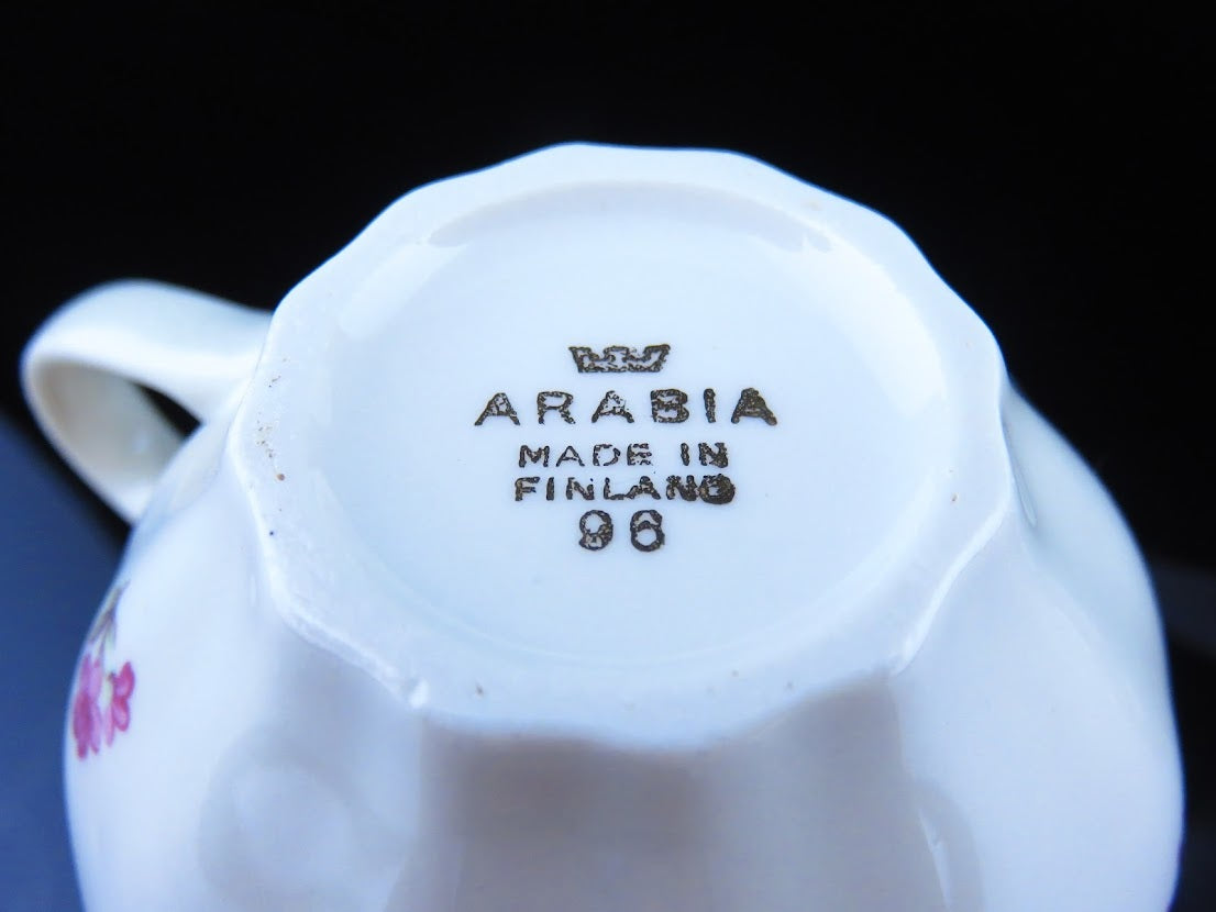 ARABIA/アラビア コーヒーカップ&ソーサー Kaj Franck/カイ・フランク OZモデル 小花柄