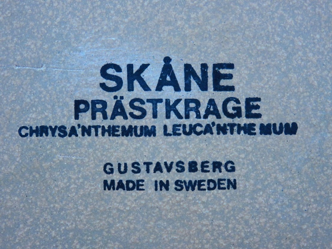 Gustavsberg/グスタフスベリ 陶板 SKANE/スコーネ PRASTKRAGE/マーガレット