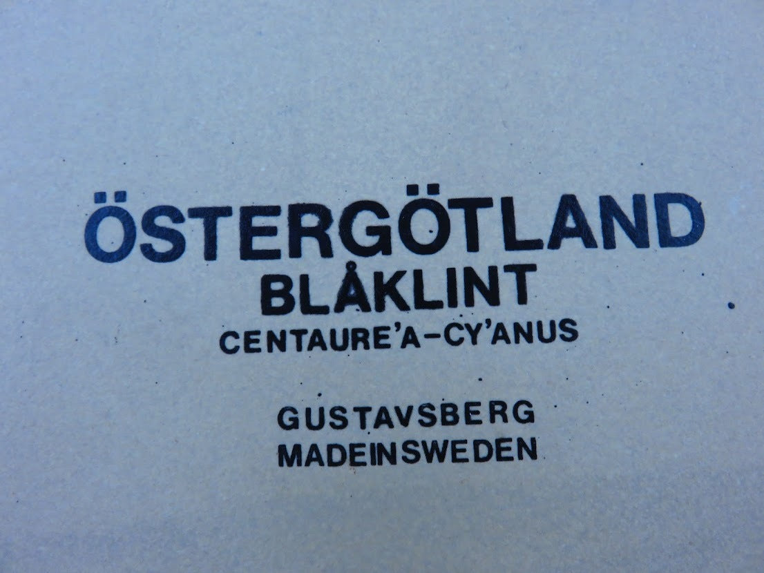 Gustavsberg/グスタフスベリ 陶板 OSTERGOTLAND/エステルイェートランド BLAKLINT/ヤグルマギク