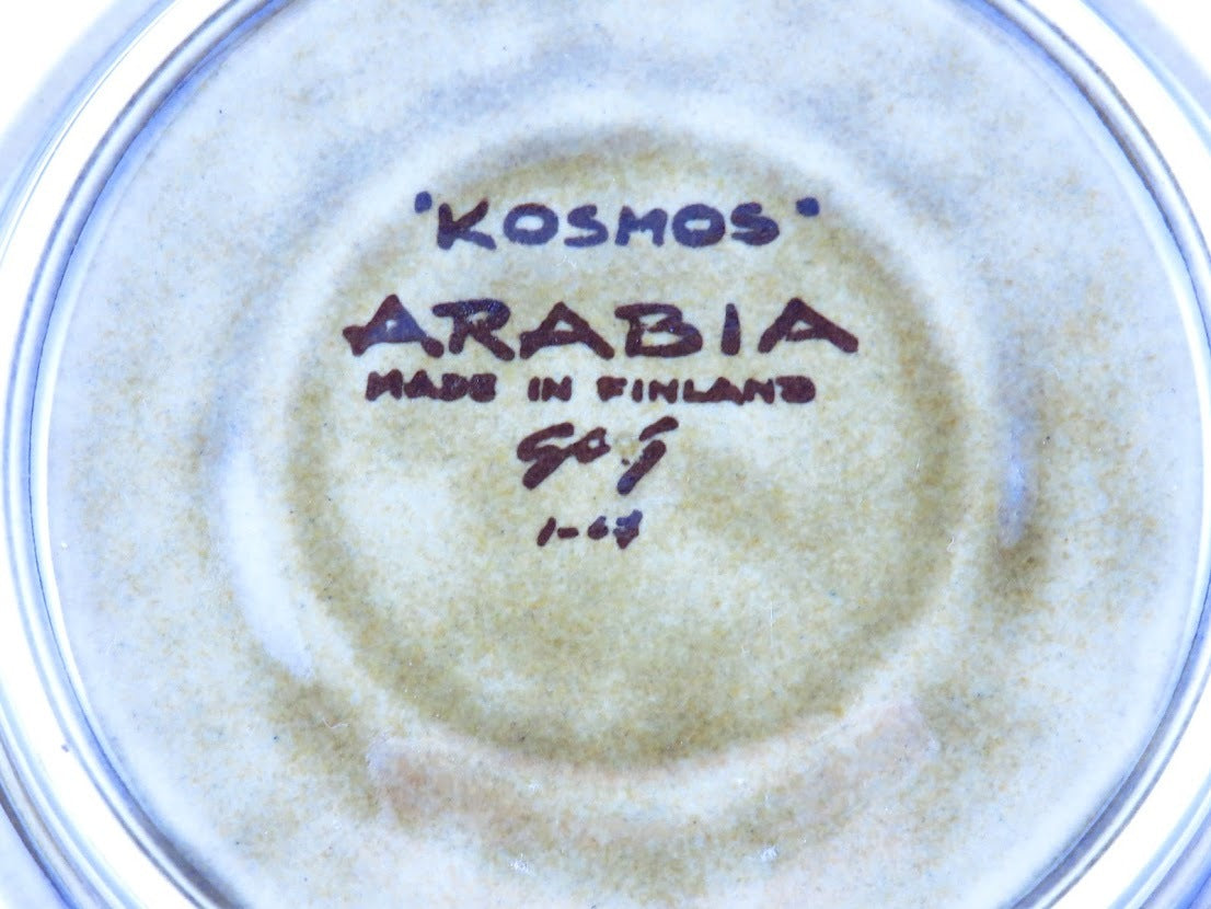 ARABIA/アラビア Kosmos/コスモス コーヒーカップ&ソーサー Gunvor Olin-Gronqvist/グンヴァル・オリン・グランクヴィスト Ulla Procope[10]