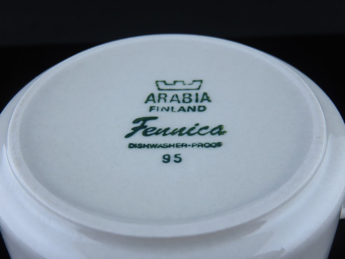 ARABIA/アラビア Fennica/フェニカ ティーカップ&ソーサー Richard Lindh/リチャード・リンド Ulla Procope/ウラ・プロコッペ
