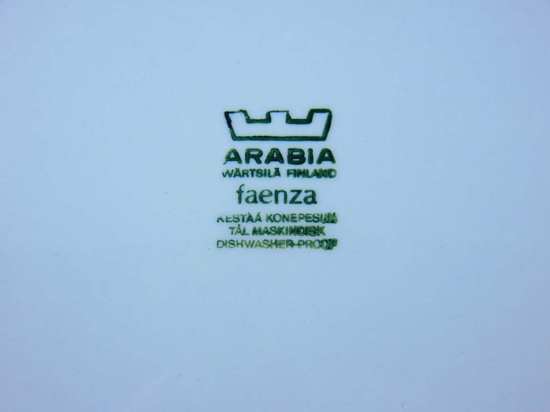 ARABIA/アラビア Faenza/ファエンツァ プレート 24cm Inkeri Leivo/インケリ・レイヴォ Peter  Winquist/ペテル・ウィンクヴィスト