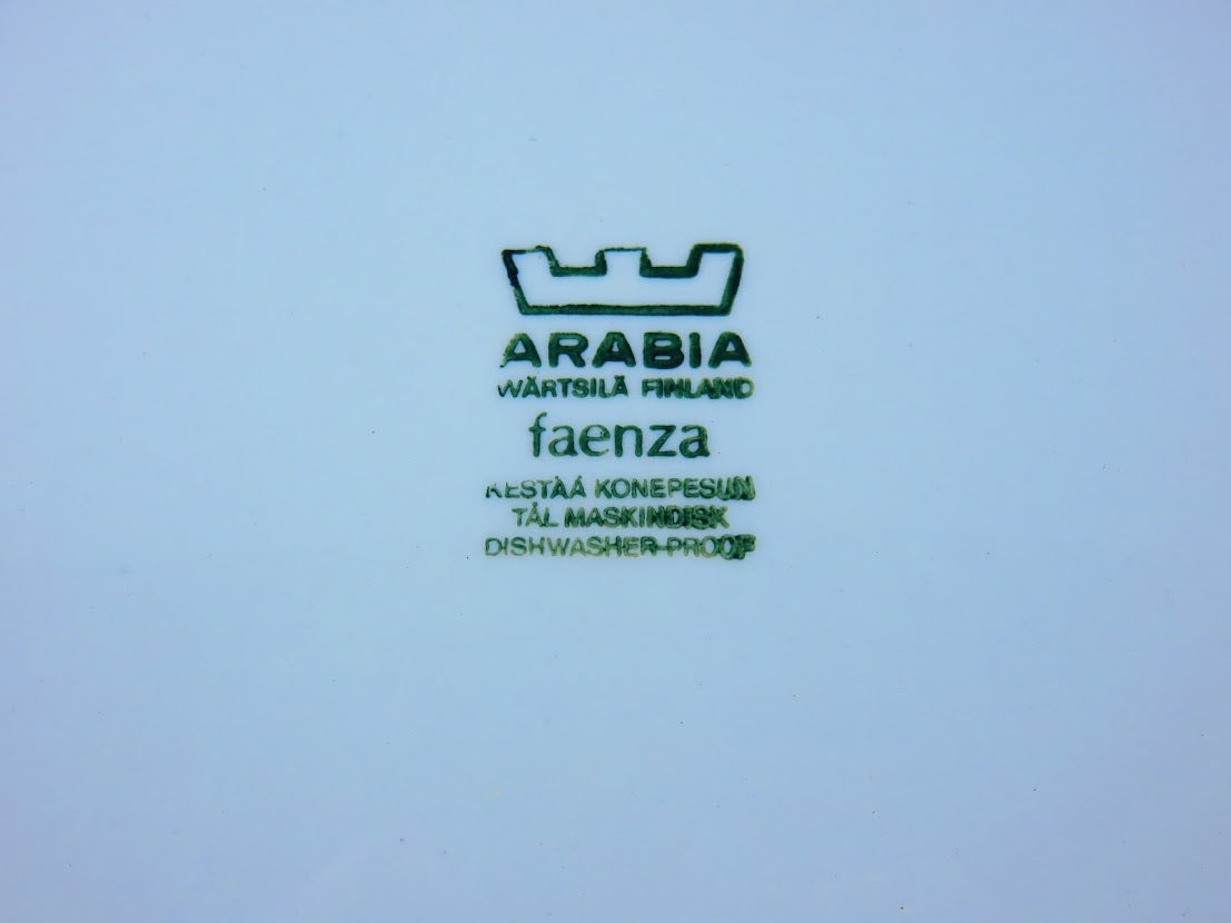 ARABIA/アラビア Faenza/ファエンツァ プレート 24cm Inkeri Leivo/インケリ・レイヴォ Peter Winquist/ペテル・ウィンクヴィスト