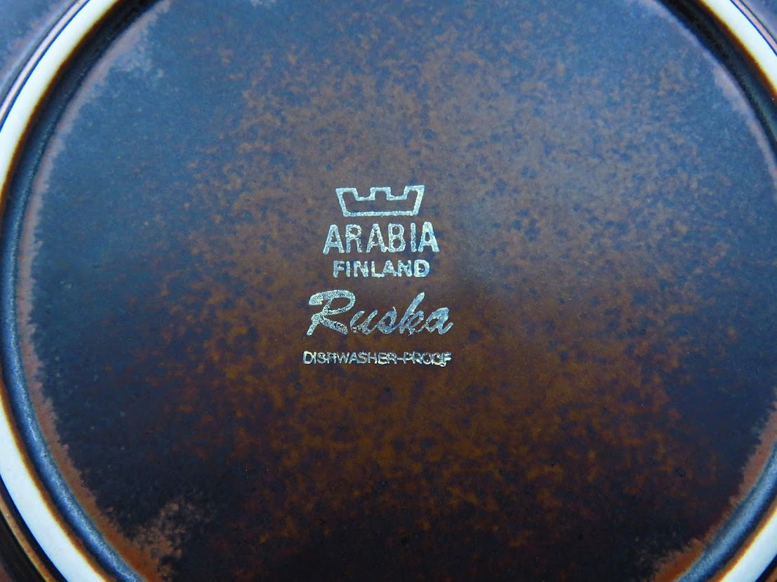 ARABIA/アラビア RUSKA/ルスカ プレート 20cm Ulla Procope/ウラ・プロコッペ バックスタンプ(刻印)あり[3]