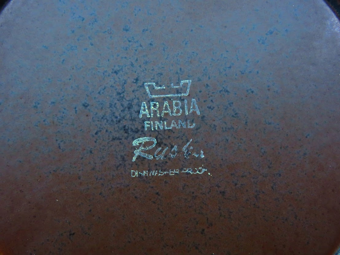 ARABIA/アラビア RUSKA/ルスカ プレート 20cm Ulla Procope/ウラ・プロコッペ バックスタンプ(刻印)あり[4]