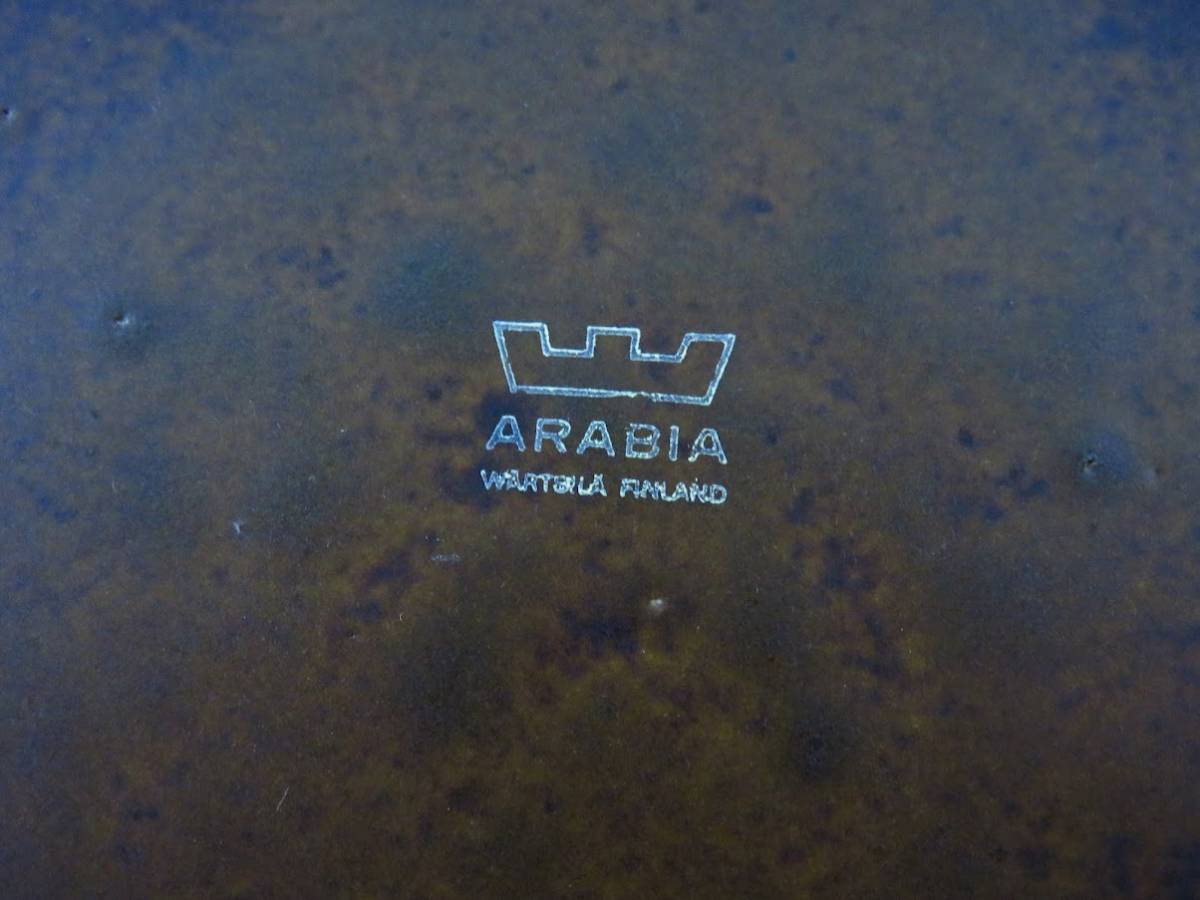 ARABIA/アラビア RUSKA/ルスカ プレート 20cm Ulla Procope/ウラ・プロコッペ バックスタンプ(刻印)あり[5]